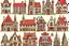 Placeholder: a city of different eclectic, medieval architectural styles