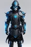 Placeholder: Someone wears a black Changshan costume and skull helmet , full cover face, black and blue color, cyberpunk drawing style, neon, full body, intricate details, highly detailed, high details, detailed portrait, masterpiece,ultra detailed, ultra quality