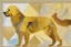 Placeholder: style of paul klee Golden retriever dog