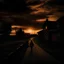 Placeholder: leaving home photo quality dark sunset mood