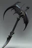 Placeholder: black big sharp scythe