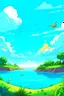 Placeholder: paradise sky cartoon