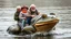 Placeholder: Elderly pensioners riding an enormous frog. Everyone is happy. Photographic quality and detail, award-winning image, beautiful composition.