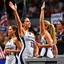 Placeholder: Female athletes in a political debate.