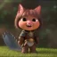 Placeholder: Cat warrior, medieval armor, ready for battle, Pixar, Disney, majestic, full body, proud --v 4