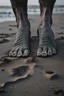 Placeholder: A toes looks dirty on the grey Sands and dirt
