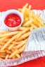 Placeholder: French fries to go with the hamburger