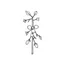 Placeholder: A black and white cute drawing of a mistletoe. Only outline, white background,for kids