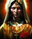 Placeholder: The Virgin Mary, cry in the dark, blood, darkness, Outlast, photorealistic illustration, 8k