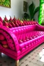 Placeholder: a couch made out of dragonfruit