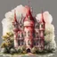 Placeholder: watercolor drawing of an old castle with flowers, rubies and lace, on a white background, Trending on Artstation, {creative commons}, fanart, AIart, {Woolitize}, by Charlie Bowater, Illustration, Color Grading, Filmic, Nikon D750, Brenizer Method, Side-View, Perspective, Depth of Field, Field of View, F/2.8, Lens Flare, Tonal Colors, 8K, Full-HD, ProPhoto RGB, Perfectionism, Rim Li