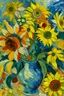 Placeholder: flores de griasoles al estilo de van gogh