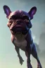 Placeholder: alien french bulldog musculature hulk body HD strong french bulldog hulk marvels Warcraft 64k