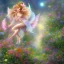 Placeholder: bright fairy in a flowery landscape