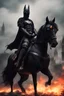 Placeholder: I had a dream in which I saw myself dressed as a Dark Knight on a horse, with a flaming sword, and fighting giant girls