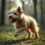 Placeholder: an invasible dog made of air
