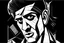 Placeholder: elvis style of pablo piccasso simple black and white