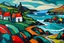 Placeholder: abstract landscape of iona in the style of the Scottish colourists