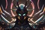 Placeholder: Mantis lord knight venom in 8k solo leveling shadow artstyle, in the style of fairy academia, hollow knight them, mask, close picture, neon lights, intricate details, highly detailed, high details, detailed portrait, masterpiece,ultra detailed, ultra quality