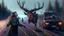 Placeholder: the deceased deer resurrects as an evil lovecraftian deerchad and chases an older drunk lady down the I90 highway