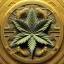 Placeholder: 3d marijuana leaf, beautiful rich, detailed yin and yang symbol, shiny, intricate, gorgeous, ultrafine detail, hyperrealism, trending , sharp focus, intricate details, highly detailed, glowing, glitter, complementary colours