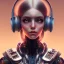 Placeholder: Extremely detailed and elaborate cyborg girl with big eyes with headphones art by Ilya Kuvshinov with an intricate metal shield. Sci-fi futuristic fantasy realistic visually stunning deep colors colorful 4k 8k IMax CryEnginecyborg girl with big eyes white hair with headphones art by Ilya Kuvshinov