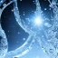 Placeholder: celestial, reflection, ice crystals, snow, icicles