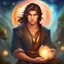 Placeholder: ethereal fantasy concept art of {"young man", "dark brown hair", "brown hair"} . magnificent, celestial, ethereal, painterly, epic, majestic, magical, fantasy art, cover art, dreamy