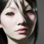 Placeholder: hitomi tanaka, long black hair, elemental face, Unreal Engine 5, highly detailed, highest quality, digital painting, complex 3d render, unreal engine render, insane detail, intricate photograph quality, magnificent, majestic, highly intricate, Realistic photography, grand hall, wicked throne, holding scepter, crown of barbwire, dark color palette, metallic, highly detailed, highest quality, digital painting