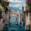 Placeholder: Man from behind is watching on tbe Lake Garda in Italy