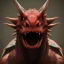 Placeholder: red dragon, dragon portrait, portrair, dragon head, dragon face, big eyes, fangs, dragon with horns, 8k resolution, high-quality, fine-detail, fantasy, incredibly detailed, ultra high resolution, 8k, complex 3d render, cinema 4d