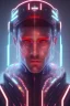 Placeholder: cyberpunk, head, men, portrai, tron