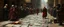 Placeholder: d&d fantasy art, style of Rembrandt,Dead drop discovery: While walking, a party member stumbles upon a small, blood-stained package hidden in a gutter. It contains a coded message to a cult of the Dead Three. 9-10 Parade of the Patriars: A noble's procession blocks the street. The crowd is forced to bow, and guards roughly shove anyone who doesn't move quickly enough.