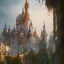 Placeholder: The palace of magic king, huge structure, panoramic view, zoomed out view of the exterior, mysterious, soft lighting, unreal engine 5 volumetric lighting, intricate details, realistic style, 8k resolution