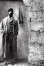 Placeholder: Create a panoramic 3D detailed, photo style digital distance, he is The Poor Turkish Man in 1917, Rajab Tayyip Erdogan, Reflected The character of the milkseller is embodied a and runabout Turkish he wears a turban and a poor costume Ultra-wide angle Highly realistic precise details, Detailed panoramic view Detailed, distance, Quality 8K
