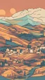 Placeholder: vector. 2D. animated. vector. Iran. cartoon. Kurdistan, Sanandaj. Digital painting. minimal, Vector, 3 color. minimal