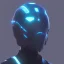 Placeholder: Futuristic helmet, style star killer