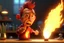 Placeholder: 4k full details full realism cartoon firestarter