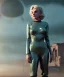 Placeholder: Ultra Realistic retro sci-fi 1960 scene, waist up view portrait, blonde woman, sweet young Marilyn Monroe face, perfect iris, tight latex coat, Strange planet background, Retro sci-fi style glass helmet, sphere dron, fog, rain, soft color, highly detailed, unreal engine 5, ray tracing, RTX, lumen lighting, ultra detail, volumetric lighting, 3d, finely drawn, high definition, high resolution.