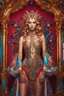 Placeholder: Gorgeous photography full body Beautiful super model Russian dressing Lady Angel colorful art conceptual, amazing artwork, hyper detailed, ultra maximalist quality, 12k , close-up portrait,crystal ornaments vbackground