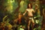 Placeholder: Man in the colorful jungle by Caravaggio