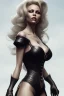 Placeholder: Pamela Anderson as evil queen in black leather, leather, busty, cleavage, angry, stern look. character design by cory loftis, fenghua zhong, ryohei hase, ismail inceoglu and ruan jia. unreal engine 5, artistic lighting, highly detailed, photorealistic, fantasy