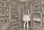 Placeholder: she stands within the confines of a closet, surrounded by a cabinet of curiosities. These evocative creations capture a melancholic mood, revealing the inner struggle of a soul torn between her desire for freedom and the weight of her own uniqueness.