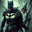 Placeholder: mdjrny-v4 style, zombie Batman, by drew struzan, epic lighting, highly detailed, twilight