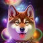 Placeholder: third eye ascension shiba inu doge with heaven glowing aura Q anon galaxy orbs space cadet