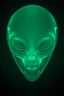 Placeholder: A transparent, hollow, glowing, an alien, cinematic photo , 8k, high resolution for a big head in dark green