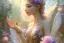 Placeholder: one very little beautiful fairy above one big crystal subtle flower in a galactic ambiance, transparent petals, delicate colors, in the foreground, full of details, smooth, bright sunshine，soft light atmosphere, light effect，vaporwave colorful, concept art, smooth, extremely sharp detail, finely tuned detail, ultra high definition, 8 k, unreal engine 5, ultra sharp focus