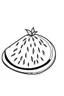 Placeholder: minimalist watermelon, coloring page