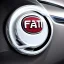 Placeholder: fiat car brand logo futuristic badge