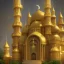 Placeholder: Muslim golden architectures and castle